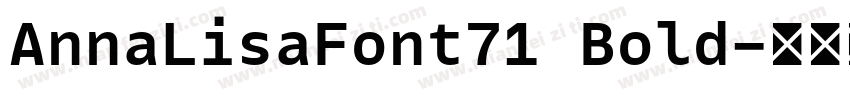 AnnaLisaFont71 Bold字体转换